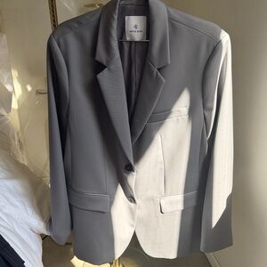 Anine Bing Quinn Gray Blazer